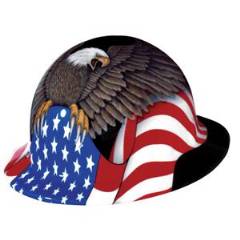 8-point Full Brim Spirit Of America Hard Hat